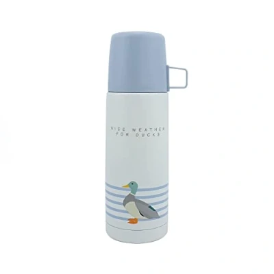 Image of RSBP Thermal Flask Free As A Bird Mallard 350ml Drinking Hot Drinks Watching