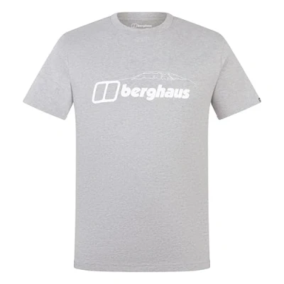 Image of Berghaus Men&#039;s Mountain Checklist T Shirt, Grey Marl Bci, M
