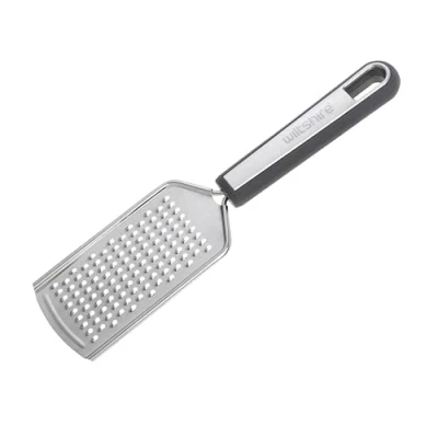 Image of Wiltshire Aspire Fine Hand Grater, Stainless Steel, Grating Chocolate &amp; Cheese, Super Sharp Blade, Zester, Anti Slip Soft Touch Handle, Grey Silver, 24x6x1.5cm