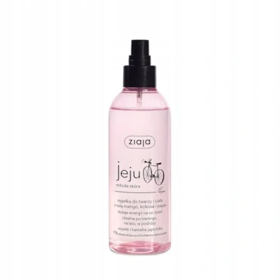 Image of Ziaja Jeju PINK Face And Body Mist Spray Refreshing Energising 200ml