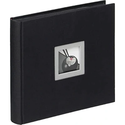 Image of walther Design Photo Album Black 26 x cm Linen with Cover Punching, and White FA 209 B