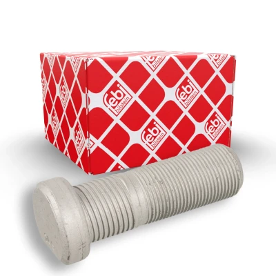 Image of 9424010271, A9424010271 Wheel Stud FEBI BILSTEIN 05524 M22 x 1,5 78mm Front Axle 10.9 Zink flake coated