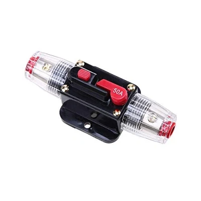 Image of Mintice 12V 50A Car Motor Audio Solar Energy Inline Circuit Breaker Fuse Holder Protection Stereo