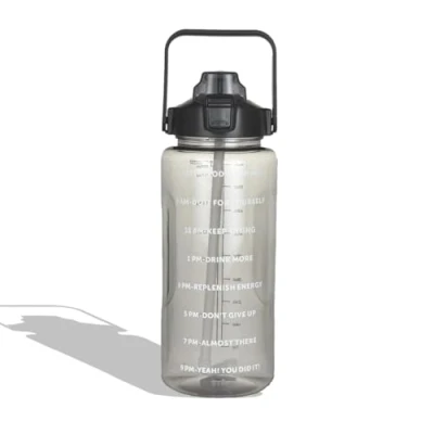 Image of INVERSE Sports 2L Water Bottle with Time Markings Gym Bottles for Men Women Leakproof BPA FREE Motivational Marker