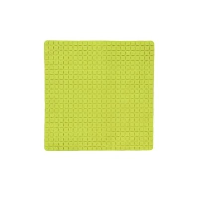 Image of MSV Premium Shower Mat Antibacterial Non Slip with Suction Cups Green Rose Scented Approx. 54 x cm Washable at 60 C