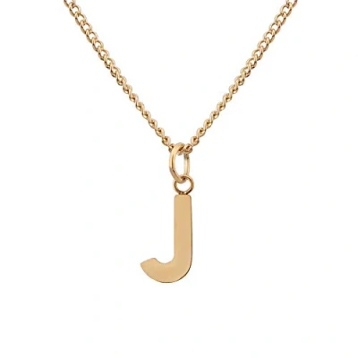 Image of GD GOOD.designs EST. 2015 Chain with Letter J Gold 18 Carat Waterproof I for Ladies A Z Pendant Initial