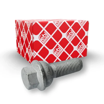 Image of 0009902407, A0009902407 Wheel Bolt FEBI BILSTEIN 46675 M14 x 1,5 Ball seat A/G 32mm 10.9 for Steel rims 19 Zink flake coated Male Hex