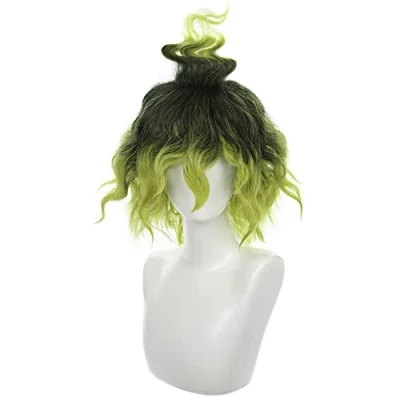 Image of HIROAKIYA Gyutaro Wig, Demon Slayer Kimetsu no Yaiba Cosplay Wig with Cap
