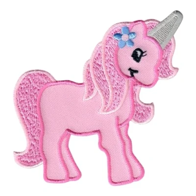 Image of PatchMommy Unicorn Patch, Iron On/Sew On Embroidered Applique Motif for Children Kids Baby (Pink)