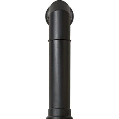 Image of Adam Tall Angled Stove Pipe in Black
