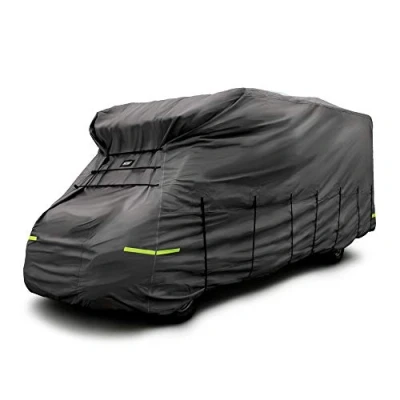 Image of Maypole Motorhome Cover 7.5 8M or 25 27ft 4 Ply Breathable Water Resistant, Dark Grey