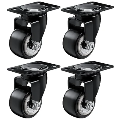 Image of 4PCS rubber castors wheels, Swivel Castors,Universal Rotary Caster Wheel for Furniture