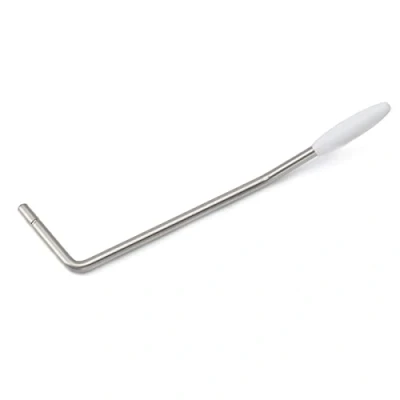 Image of Musiclily Ultra 5mm Push in Style Stainless Steel Tremolo Arm Whammy Bar Vibrato for China Made Wilkinson M Series Bridge, Original Color With White Tip