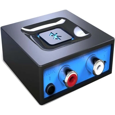 Image of esinkin Bluetooth Receiver for Music Streaming Sound System, Audio Adapter PC/Mac/Smartphone/Tablet/AV Receiver, with on/off Switch