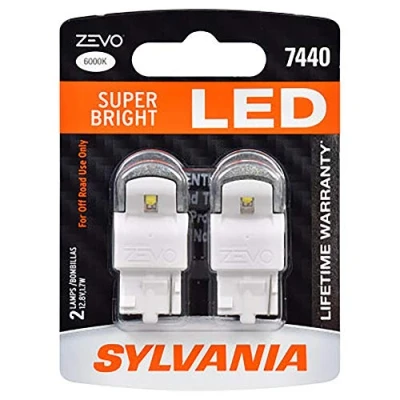 Image of SYLVANIA ZEVO 7440 T20 White LED Bulb, (Contains 2 Bulbs)