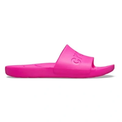 Image of Crocs Unisex Slide Sandal, Pink Crush, 5 UK