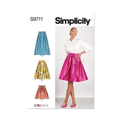 Image of SIMPLICITY SS9711R5 Misses&#039; Skirts R5 (14 16 18 20 22)