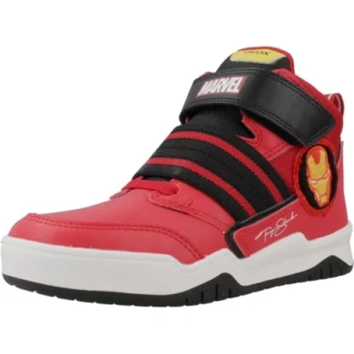 Image of Geox J Perth Boy D Sneaker, Red Black, 11 UK Child
