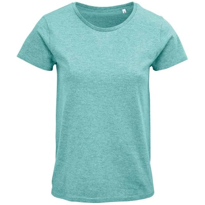 Image of SOLS Womens/Ladies Crusader Heather Organic T Shirt (Light Green) Size X Large