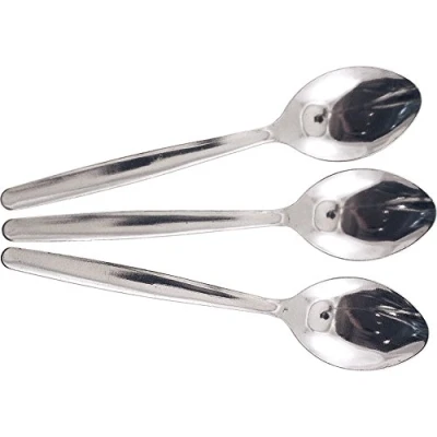 Image of Chef Aid Stainless Steel Teaspoons, Everyday Essenital Items and perfect for making serving Tea, Set of 3 Spoons