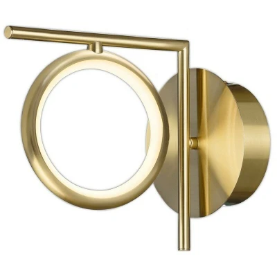 Image of Olimpia Wall Lamp, 8W LED, 3000K, 600lm, IP20, Satin Gold
