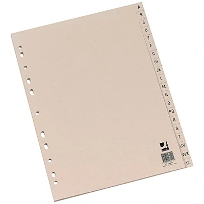 Image of Q Connect 20 Part A Z Index Multi Punched Buff A4 Manilla KF26011