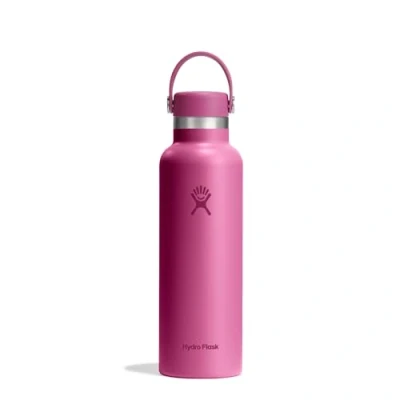 Image of HYDRO FLASK Standard Mouth Water Bottle 621 ml (21 oz) Vacuum Insulated Stainless Steel with Leak Proof Flex Cap and Powder Coat Reef