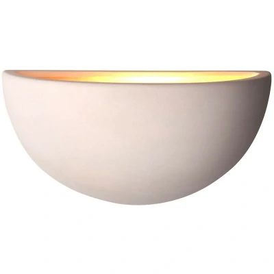 Image of Endon Pride 1 Light Indoor Wall Uplighter Unglazed Ceramic, E27