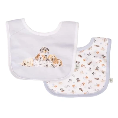 Image of Wrendale Designs &#039;Little Paws&#039; Dog Bib Gift Set