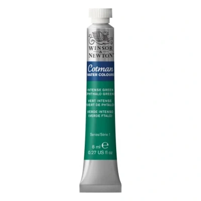 Image of Winsor &amp; Newton 0303329 Water Colour Tube, Intense Phthalo Green, 8 ml (Pack of 1)