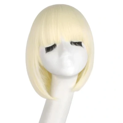 Image of MapofBeauty Ladies Short Length Synthetic Straight Wig (Beige)