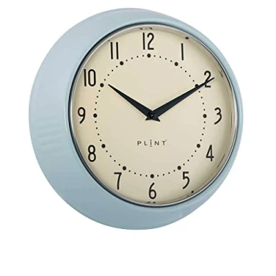 Image of Plint Wall Clock, Glass plastic, Ice, L