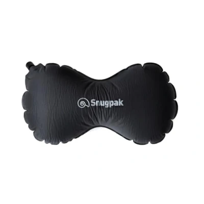 Image of Snugpak Butterfly Neck Pillow WGTE for Camping, Travel &amp; Outdoors Inflatable with Lightweight, Soft Touch 70D Nylon Fabric, Compact Size, Adjustable Comfort Blow and Lock Valve System