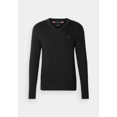 Image of Tommy Hilfiger V NECK Jumper, Men&#039;s, Size: XS, Black