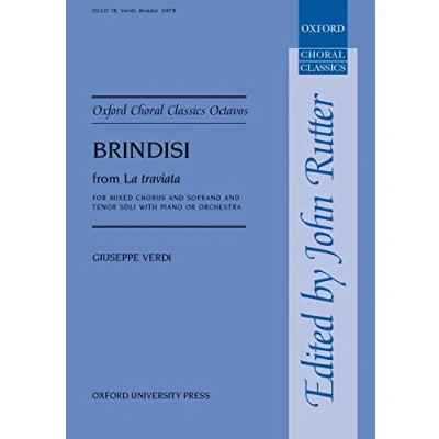 Image of Brindisi from La traviata: Vocal score (Oxford Choral Classics Octavos)
