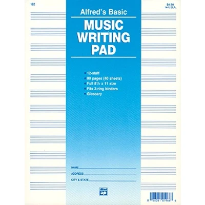Image of Manuscript / Pad 12 Stave 80 Pg: Loose Pages (3 Hole Punched for Ring Binders)