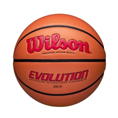 Image of Wilson Evolution Game Basketball, Scarlet, Intermediate Size 28.5&quot;