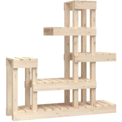 Image of vidaXL Plant Stand 92x25x97 cm Solid Wood Pine