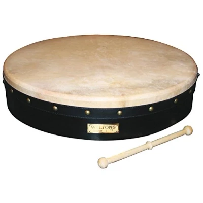 Image of Waltons Tunable 18&quot; Deluxe Bodhrán (Black/Ebony)