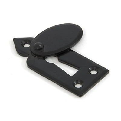 Image of From the Anvil 33867 Gothic Escutcheon &amp; Cover Black