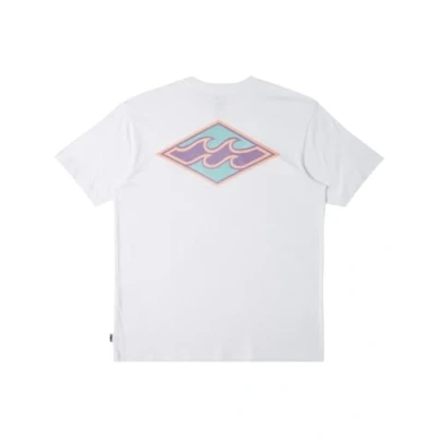 Image of Billabong Crayon WAVE TEES Print Tshirt for kids, Size: 10y, White