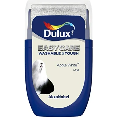 Image of Dulux Easycare Washable &amp; Tough Tester Paint, Apple White, 30 ml
