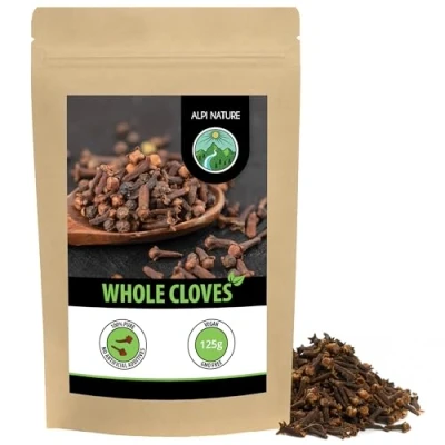 Image of Whole cloves (125g, 4.4 oz), gently dried, 100% natural, vegan