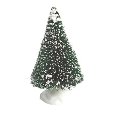 Image of LGT Bristle/Bottle Brush Snowy Christmas Tree 62mm Cake Cupcake Decoration/Topper (12 x Bristle Trees)