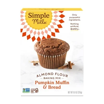 Image of Simple Mills Naturally Gluten Free Almond Flour Mix Pumpkin Muffin 9 oz.