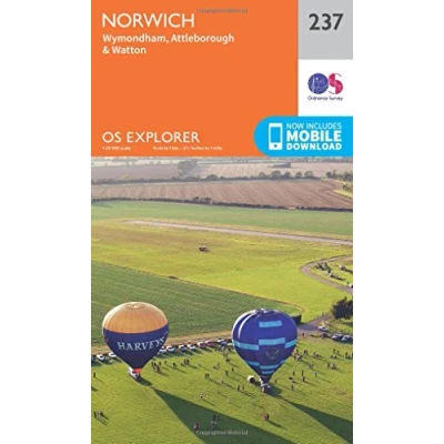 Image of Explorer 237 Norwich Map With Digital Version