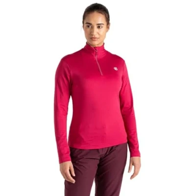 Image of Dare 2b Women&#039;s Quick Drying Lowline II Lightweight Core Stretch Midlayer Berry Pink, Size: 16