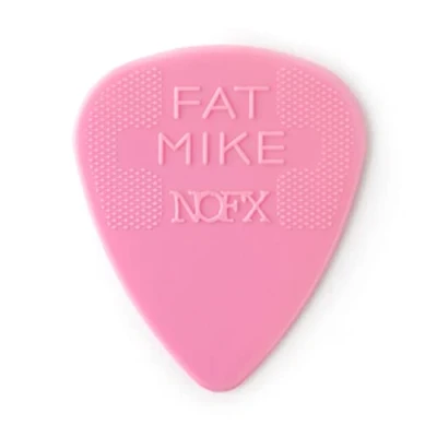 Image of Jim Dunlop Fat Mike Custom Nylon 0.60 mm Pick 24 Pack Natural ADU 44R060FM