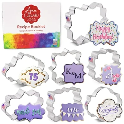Image of Plaques and Frame Cookie Cutters 7 pc. Set Made in USA by Ann Clark