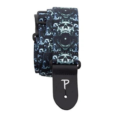 Image of Perri&#039;s Leathers Ltd. Guitar Strap Polyester Official Licensing DAVID BOLLT Adjustable For Acoustic/Bass/Electric Guitars Made in Canada (LPCP 8295)